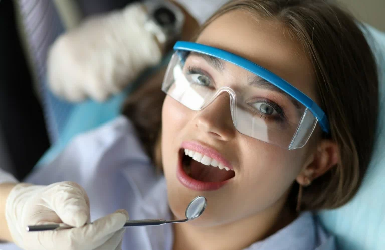 kobieta u dentysty