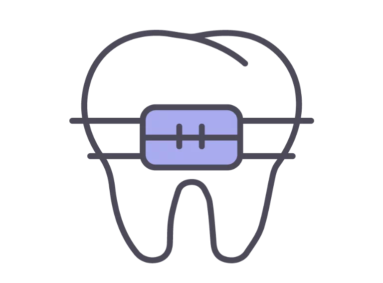 ikona aparatu na zębie