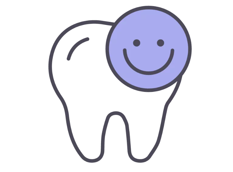 ikona z uśmiechniętym zębem